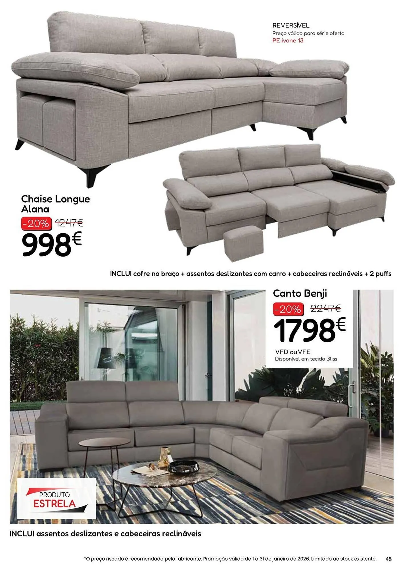 Folheto Folheto Hiper Centro do Móvel de 6 de janeiro até 31 de janeiro 2026 - Pagina 45