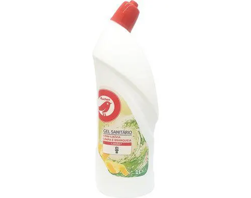 gel auchan sanitário lixívia limão 1l