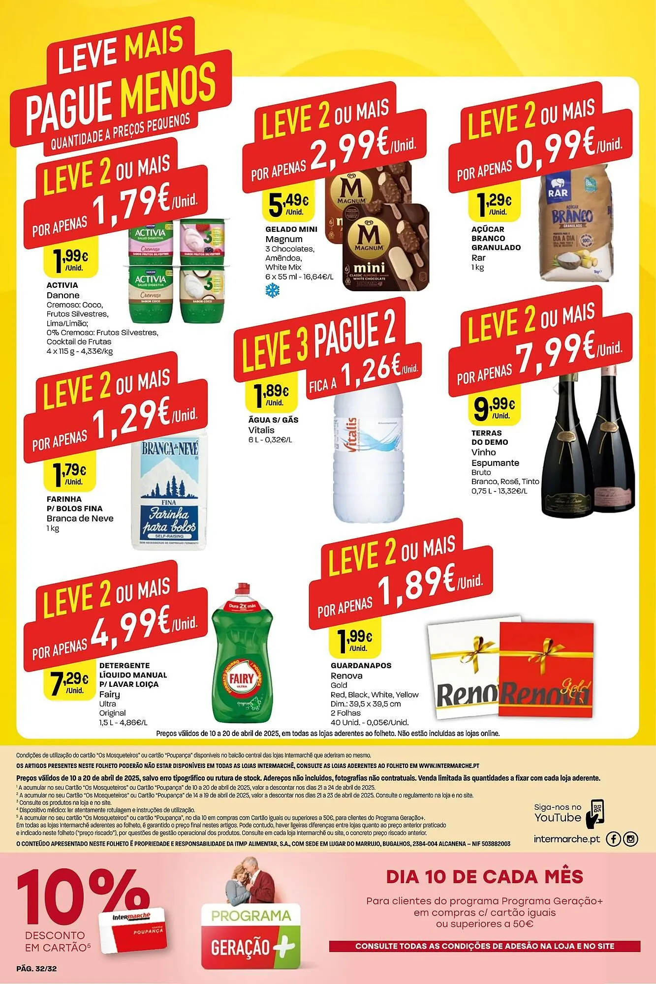 Folheto Folheto Intermarché de 10 de abril até 20 de abril 2025 - Pagina 32