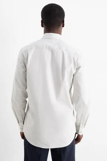 Business shirt - regular fit - kent collar - easy-iron - textured