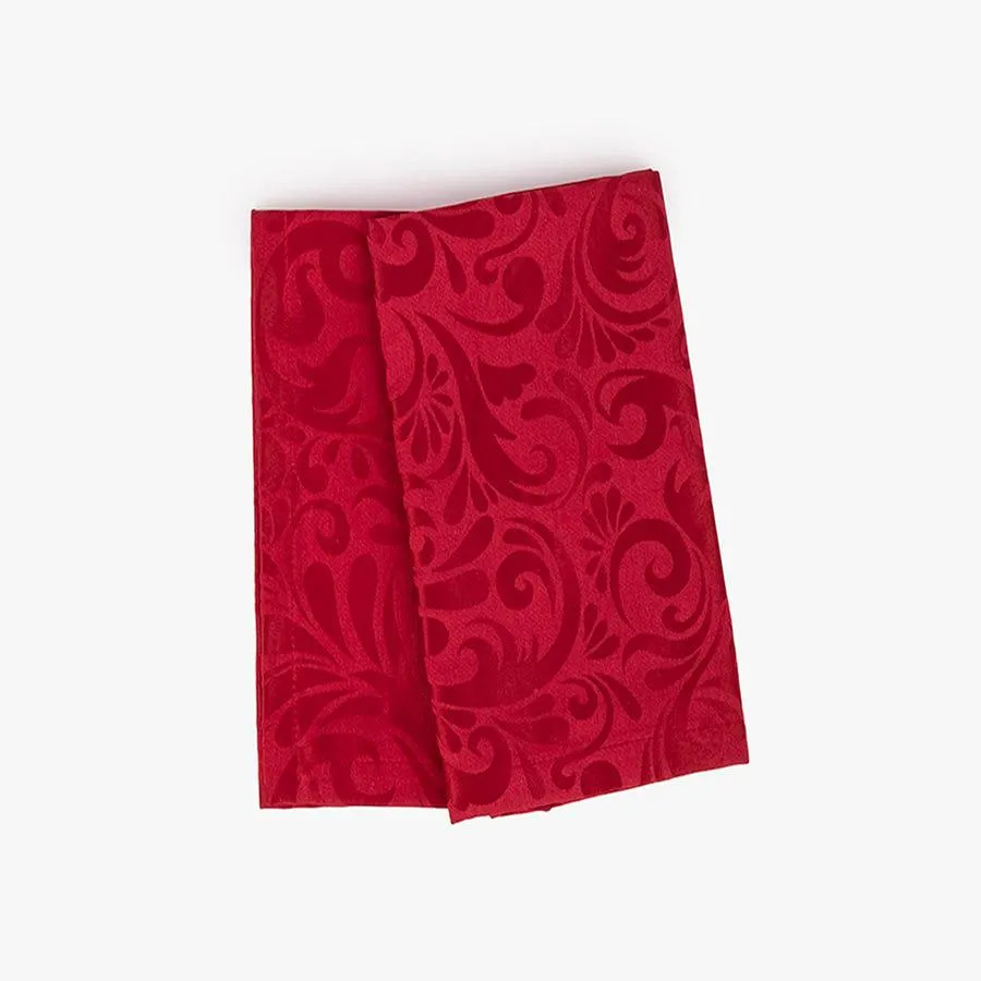 Guardanapo vermelho jacquard (conj. 2) LIVIA