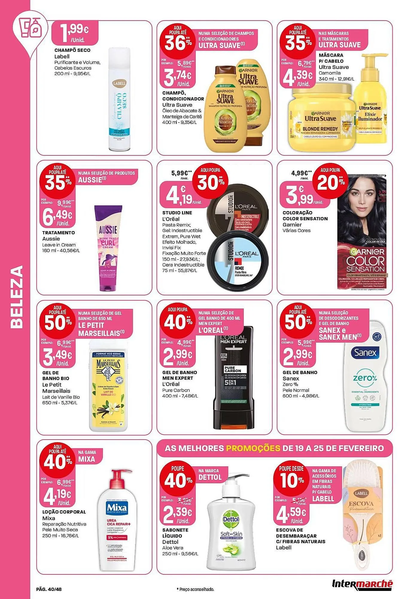 Folheto Folheto Intermarché de 19 de fevereiro até 25 de fevereiro 2026 - Pagina 40