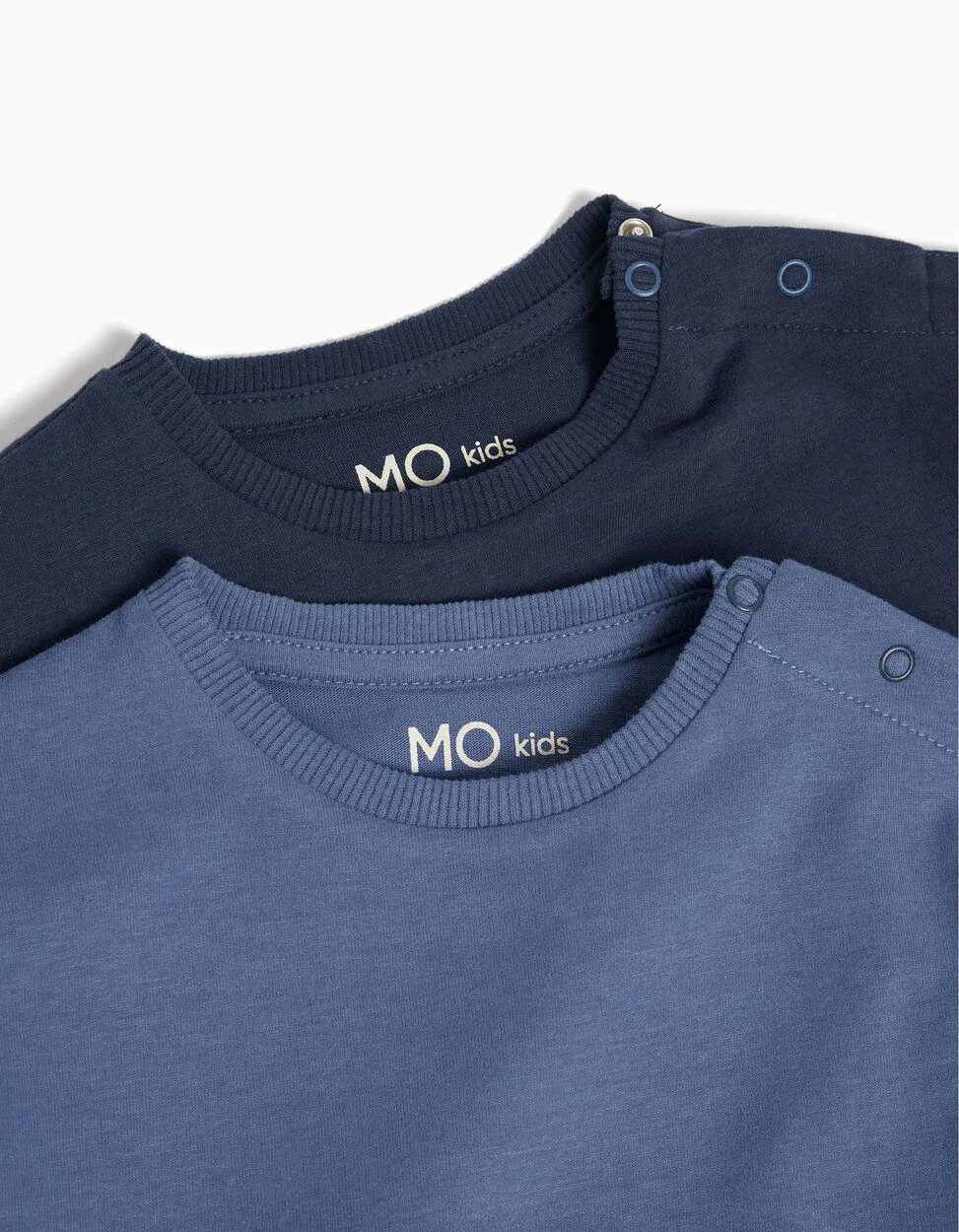 Pack 2 T-shirts Premium, Bebé Menino, Azul Escuro/Azul