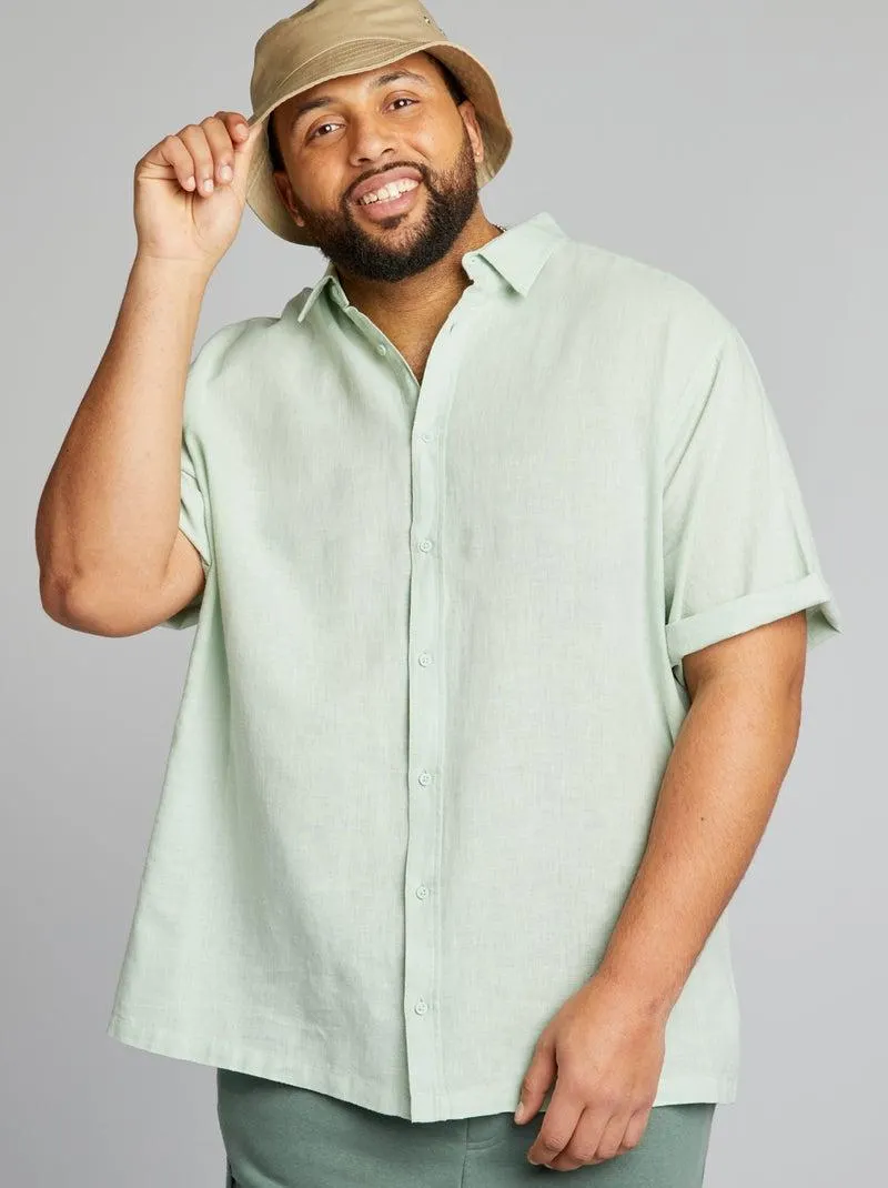 Camisa de manga curta - Azul