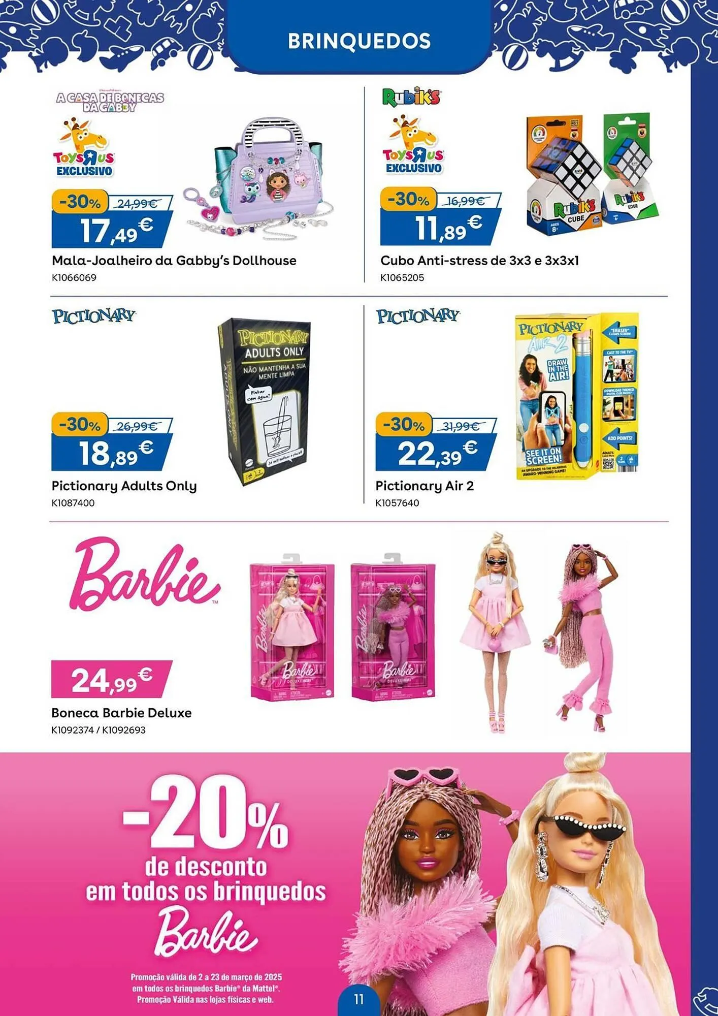 Folheto Folheto Toys R Us de 3 de março até 23 de março 2025 - Pagina 11