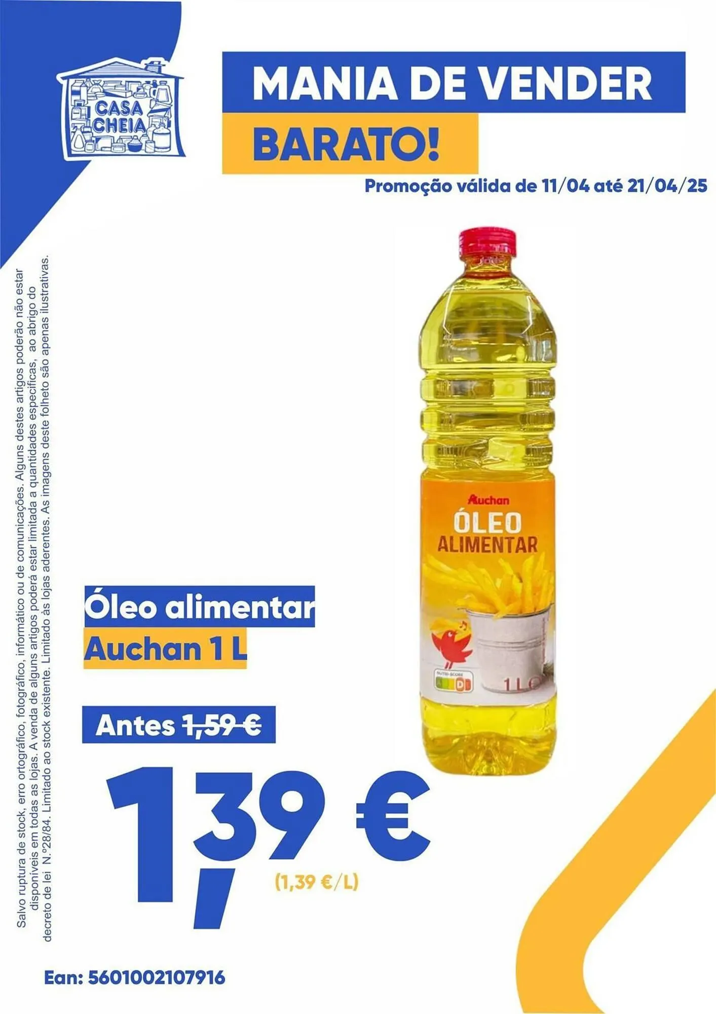 Folheto Folheto Casa Cheia de 11 de abril até 21 de abril 2025 - Pagina 1