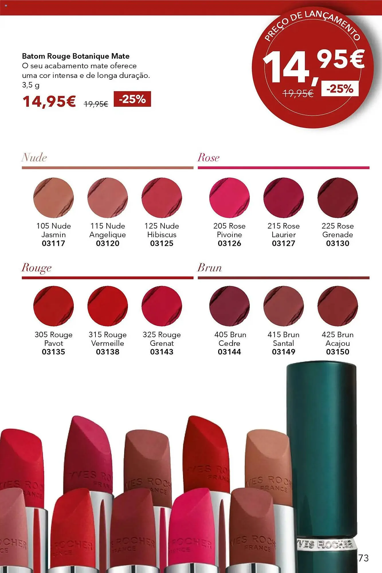 Folheto Catálogo Yves Rocher de 31 de março até 17 de abril 2026 - Pagina 73