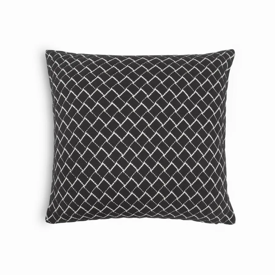 Capa de almofada preto e branco 40x40 cm TINA