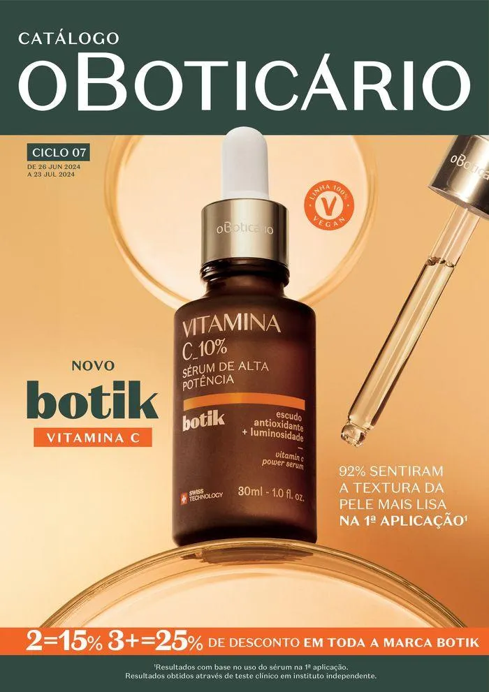 Folheto Catálogo O Boticário de 26 de junho até 23 de julho 2024 - Pagina 1
