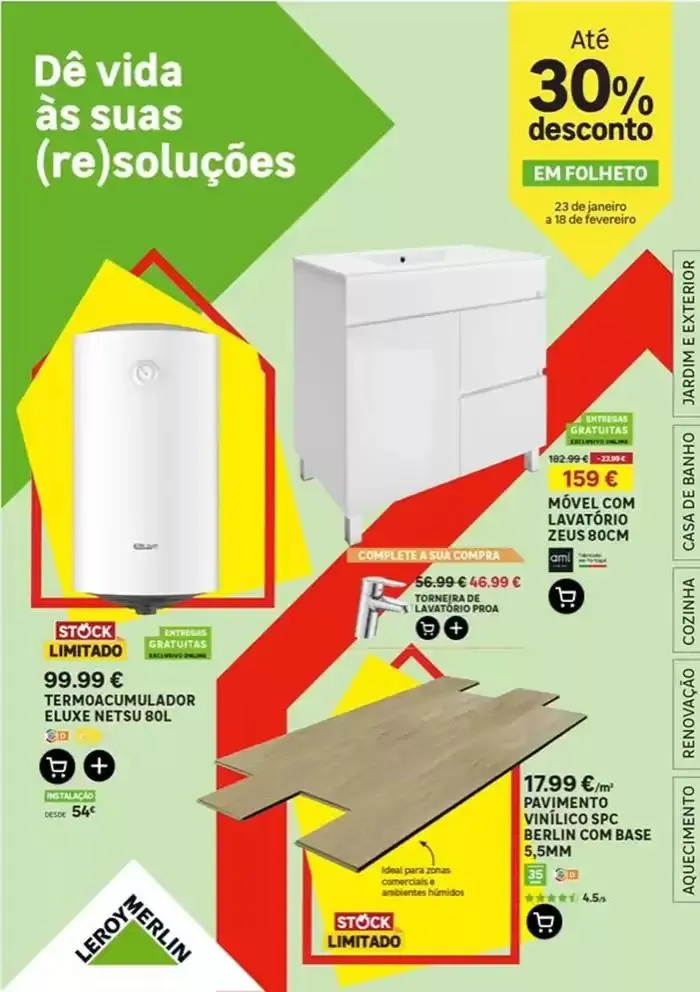 Folheto Descontos Até 30%  de 23 de janeiro até 18 de fevereiro 2025 - Pagina 1