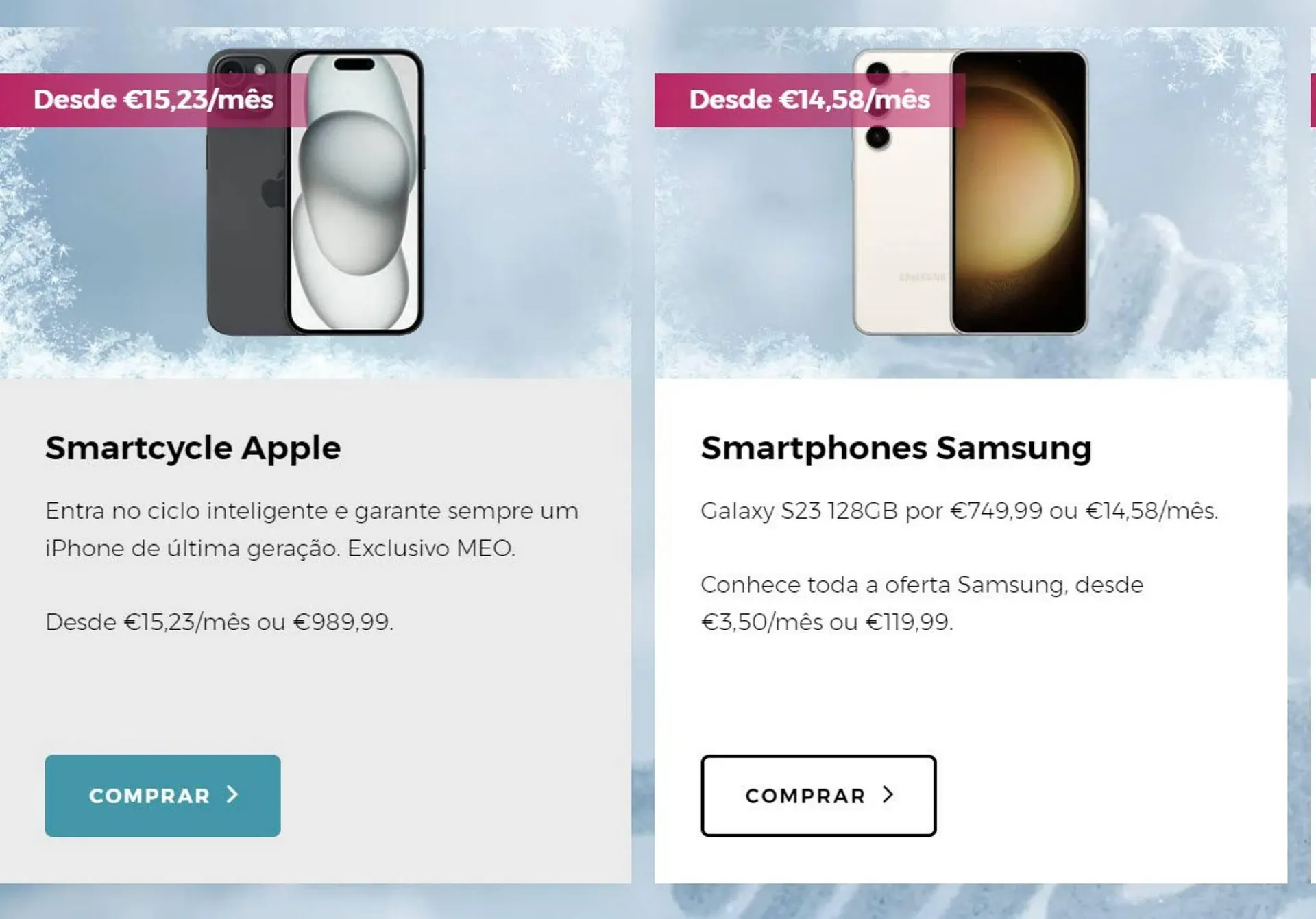 Folheto Folheto MEO de 15 de dezembro até 23 de dezembro 2023 - Pagina