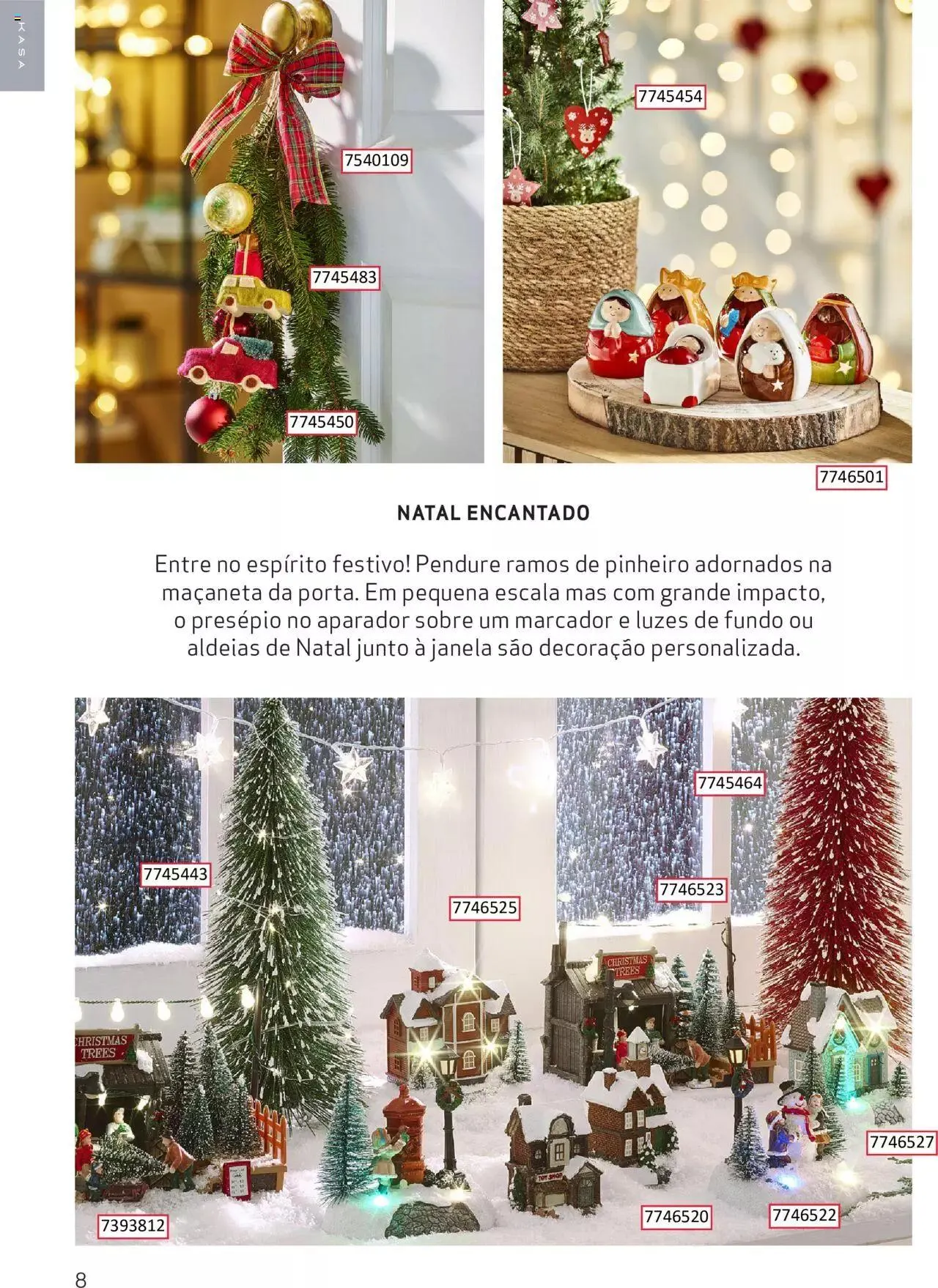 Folheto Continente Kasa Catálogo Kasa Dicas Decoração Natal de 21 de novembro até 24 de dezembro 2023 - Pagina 8