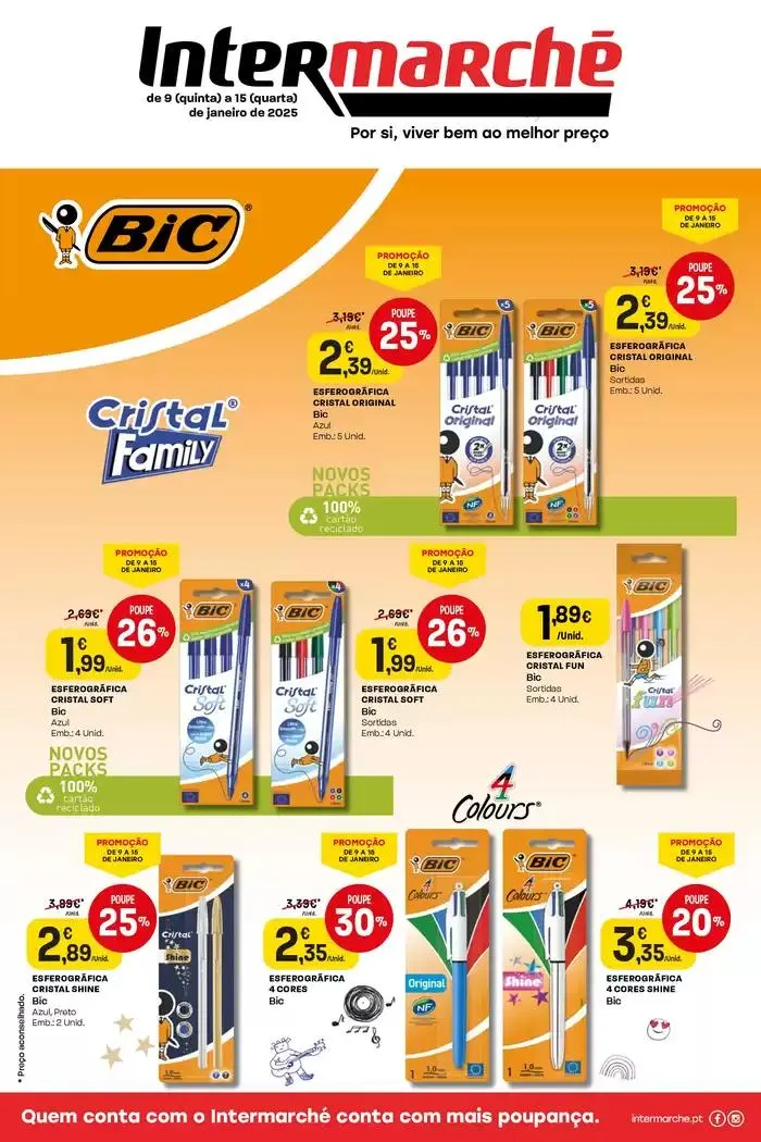 Folheto MONOFOLHA BIC de 9 de janeiro até 15 de janeiro 2025 - Pagina 1