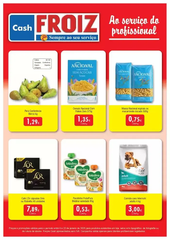Folheto Cash FROIZ de 6 de janeiro até 22 de janeiro 2025 - Pagina 1