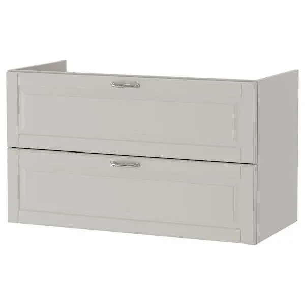 Armário p/lavatório c/2 gavetas, Kasjön cinz clr,