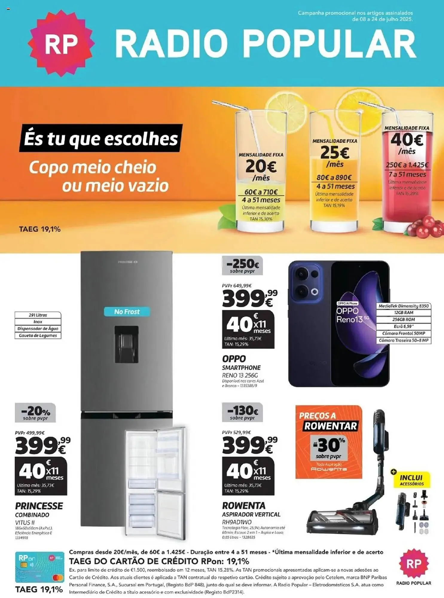 Folheto Folheto Radio Popular de 8 de julho até 25 de julho 2025 - Pagina 1