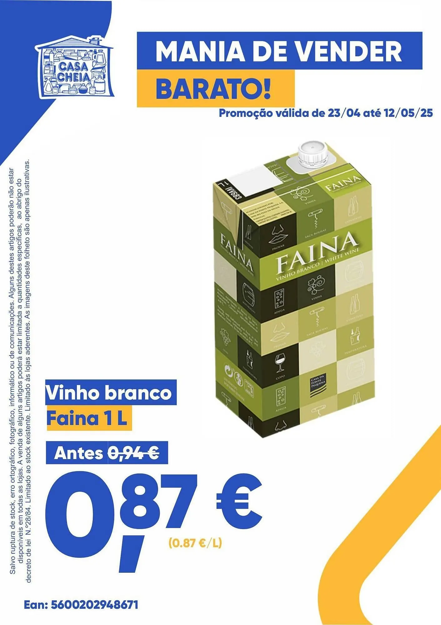 Folheto Folheto Casa Cheia de 23 de abril até 12 de maio 2025 - Pagina 1
