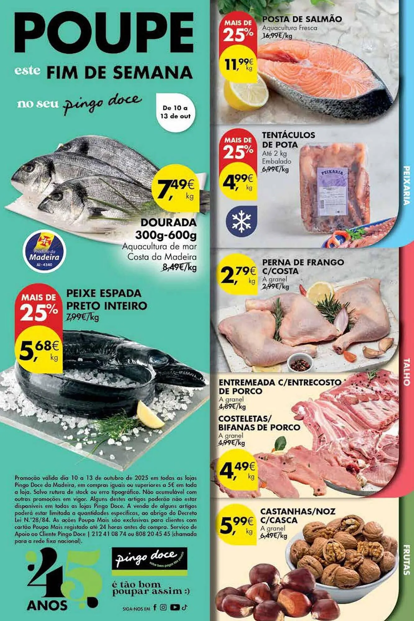 Folheto Folheto Pingo Doce de 10 de outubro até 13 de outubro 2025 - Pagina 1