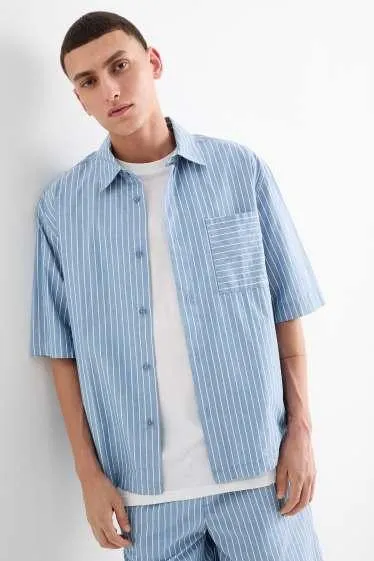 Shirt - relaxed fit - kent collar - striped