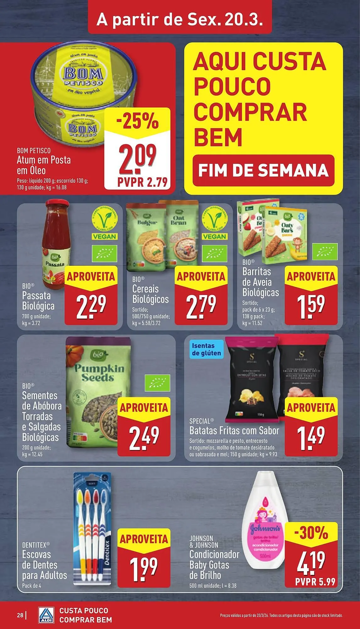 Folheto Folheto ALDI de 16 de março até 22 de março 2026 - Pagina 28