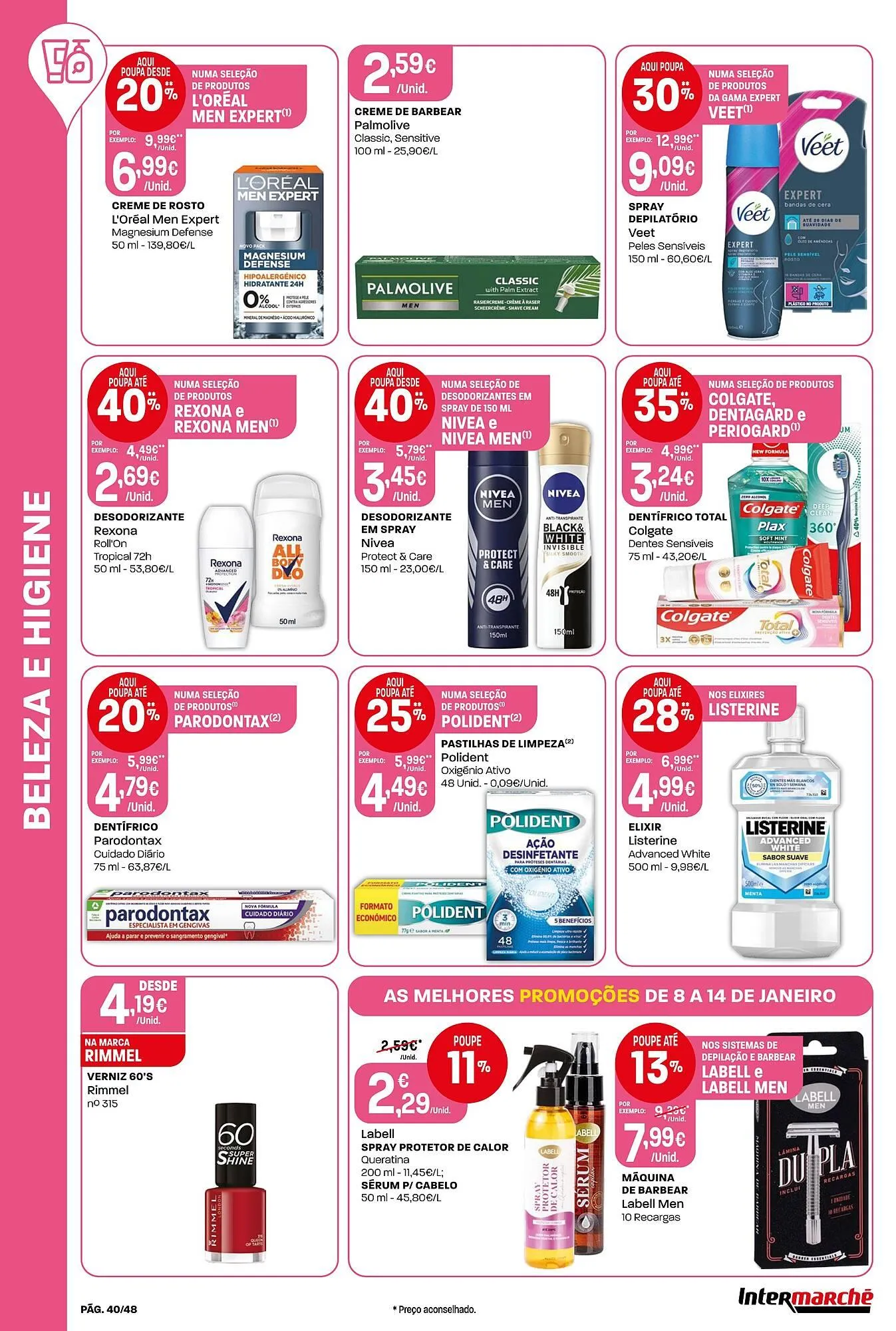 Folheto Folheto Intermarché de 8 de janeiro até 14 de janeiro 2026 - Pagina 40