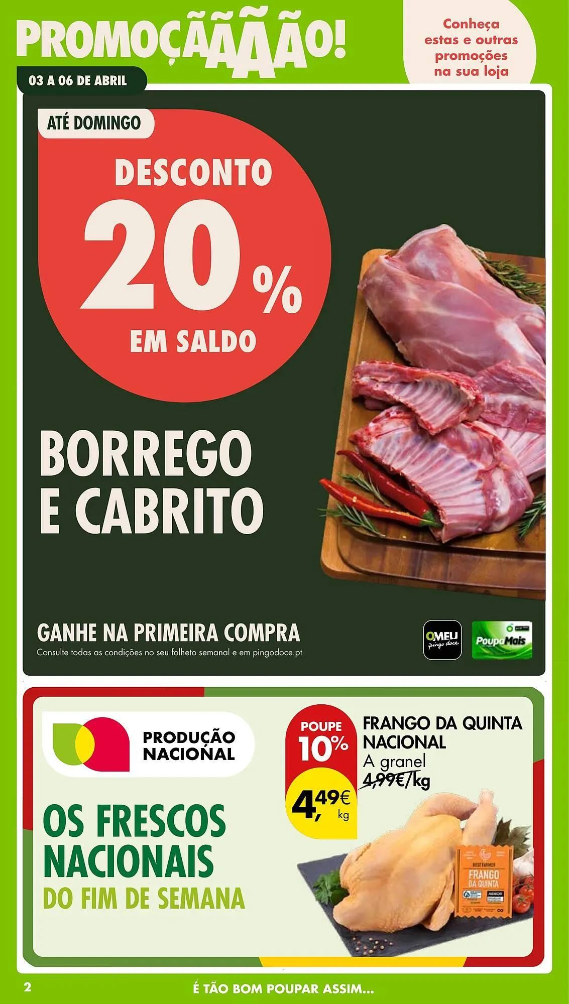Folheto Folheto Pingo Doce de 3 de abril até 6 de abril 2026 - Pagina 2