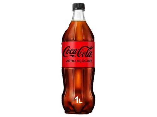 refrigerante c/ gás coca-cola zero açúcar 1l