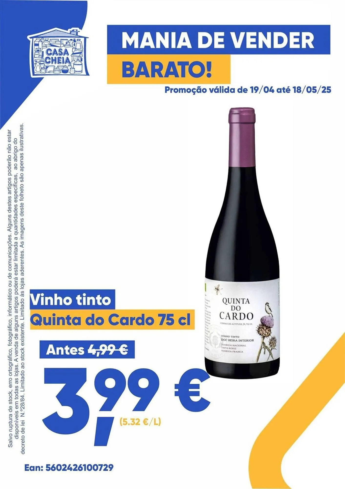 Folheto Folheto Casa Cheia de 2 de maio até 18 de maio 2025 - Pagina 1