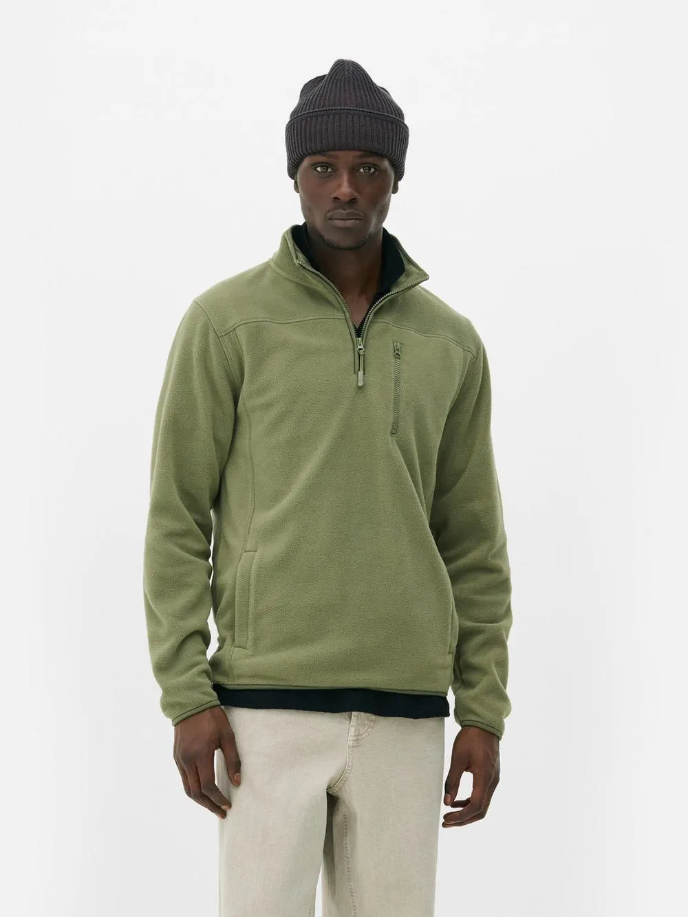 Quarter Zip Fleece Sweatshirt