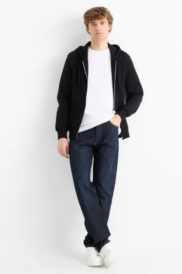 Regular jeans with button fly