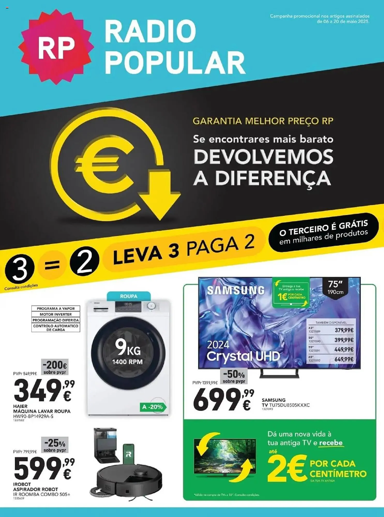 Folheto Folheto Radio Popular de 6 de maio até 20 de maio 2025 - Pagina 1