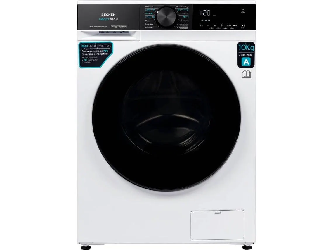 Máquina de Lavar e Secar Roupa BECKEN Boostwash BWD9209 WH (10 kg/7 kg - 1500 RPM - Branco)