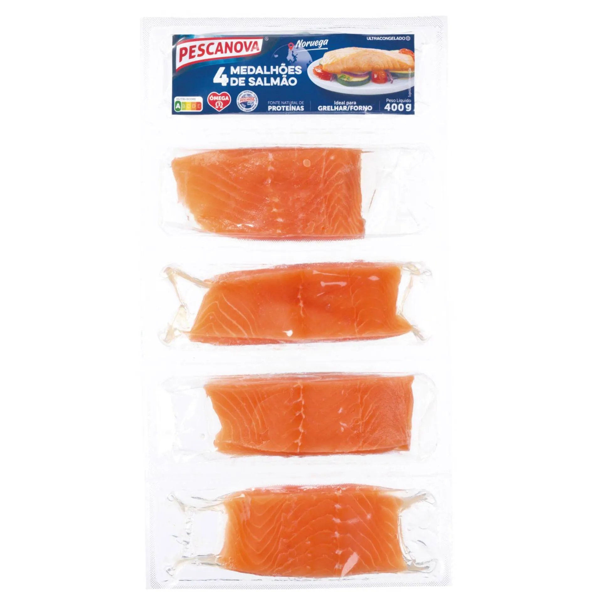 Medalhões de Salmão Ultracongelado