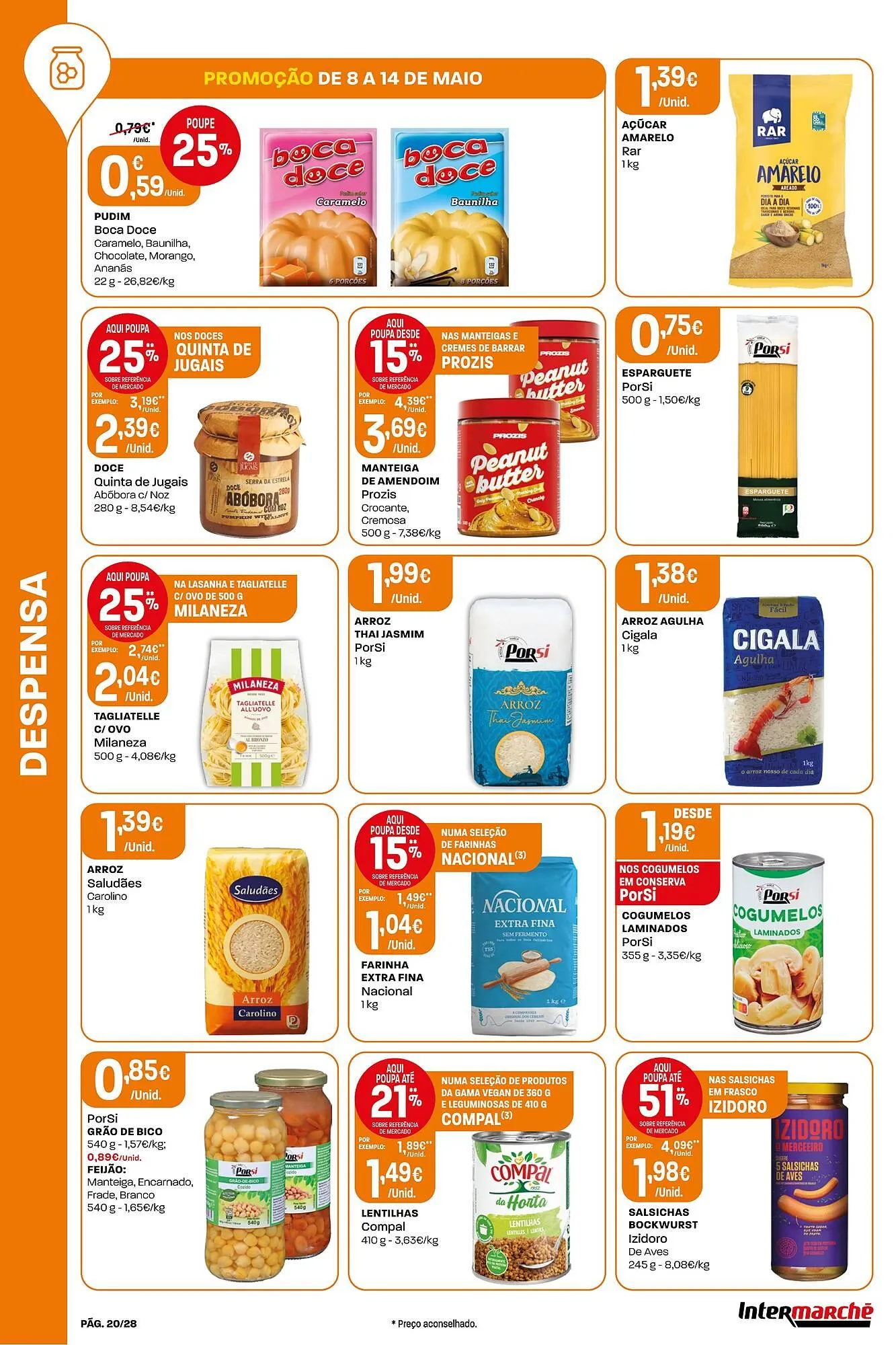 Folheto Folheto Intermarché de 8 de maio até 14 de maio 2025 - Pagina 20