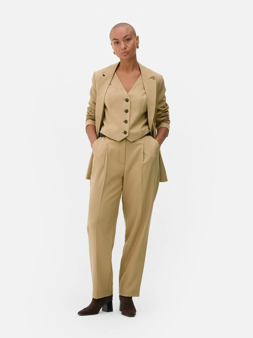 Blazer traçado conjunto coordenado