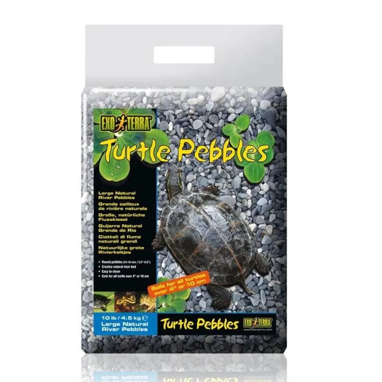 Exo Terra Pedra Seixo natural de rio para tartarugas