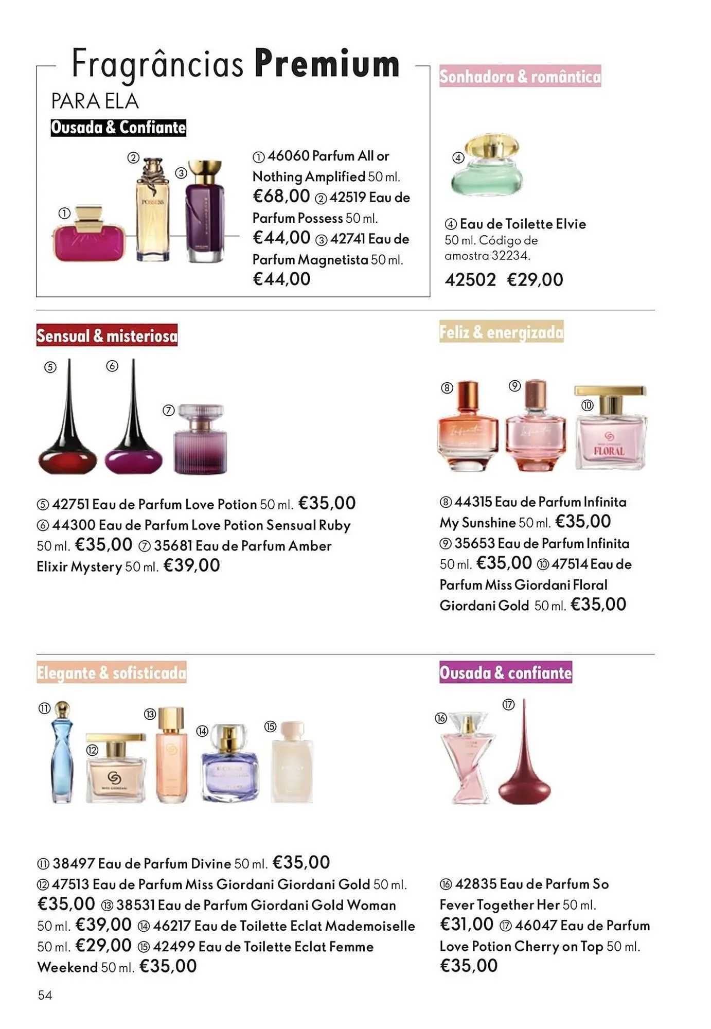 Folheto Catálogo Oriflame de 12 de novembro até 2 de dezembro 2025 - Pagina 54