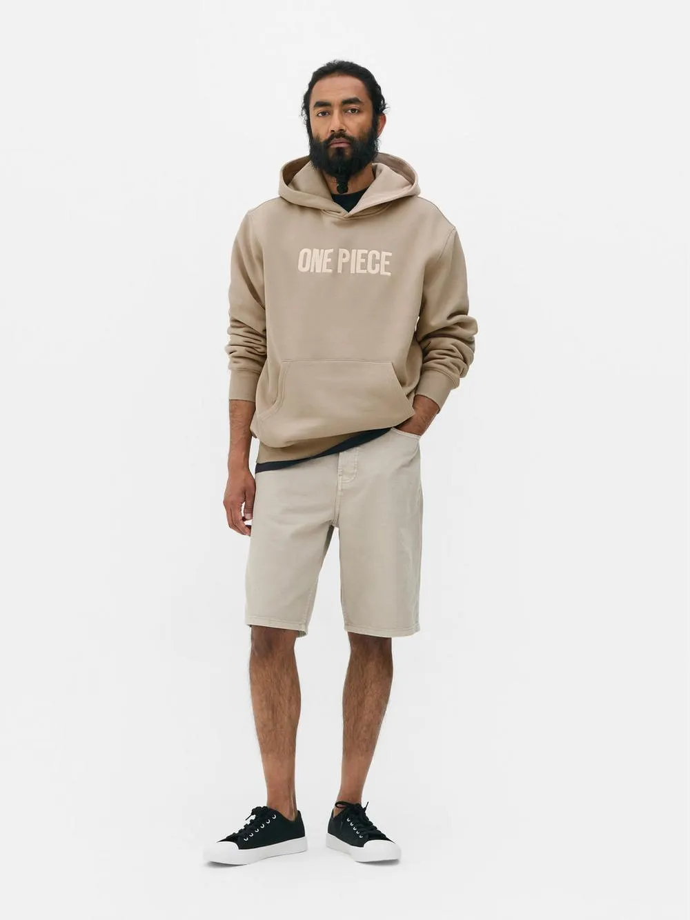 Camisola capuz logótipo One Piece