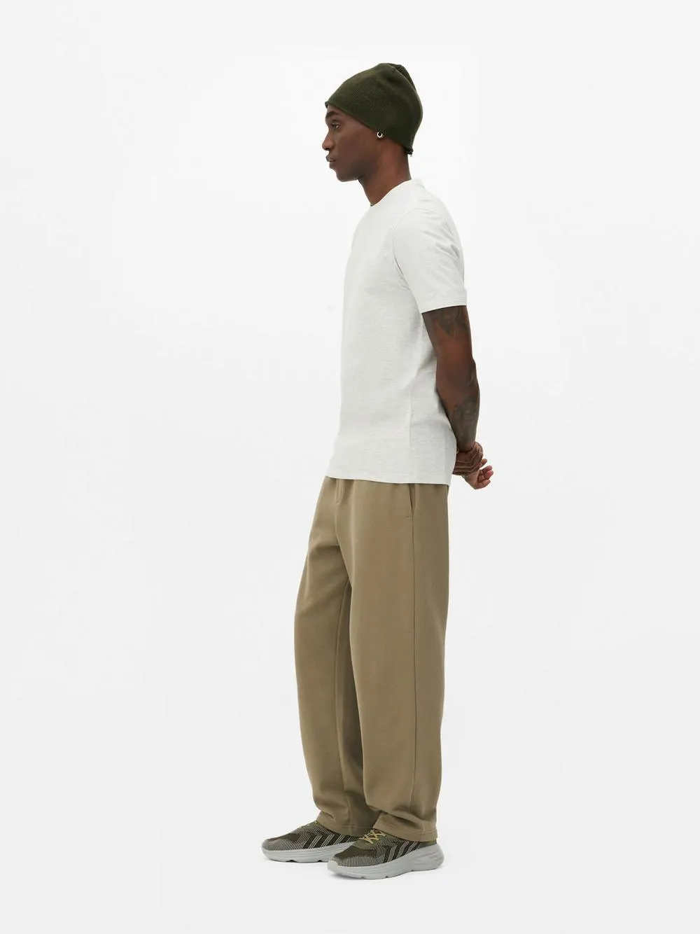 T-shirt corte justo marmoreada