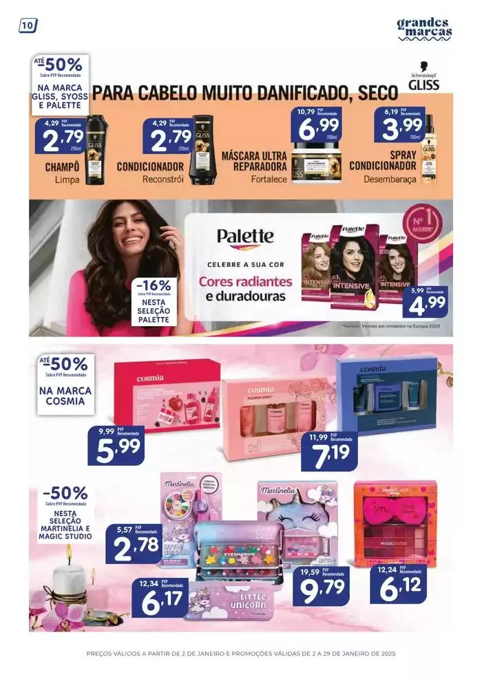 Folheto Folhetos Grandes Marcas Janeiro de 3 de janeiro até 29 de janeiro 2025 - Pagina 10