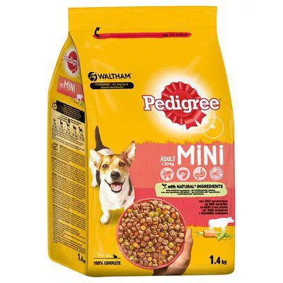 Pedigree 1,4 kg a 15 kg ração para cães: 15 % de desconto!