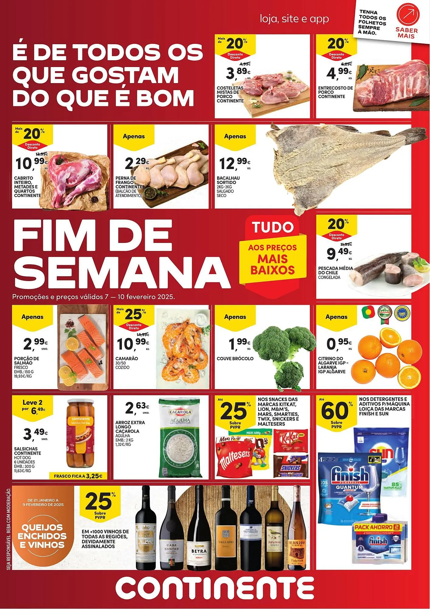 Folheto Folheto Continente de 7 de fevereiro até 10 de fevereiro 2025 - Pagina 1