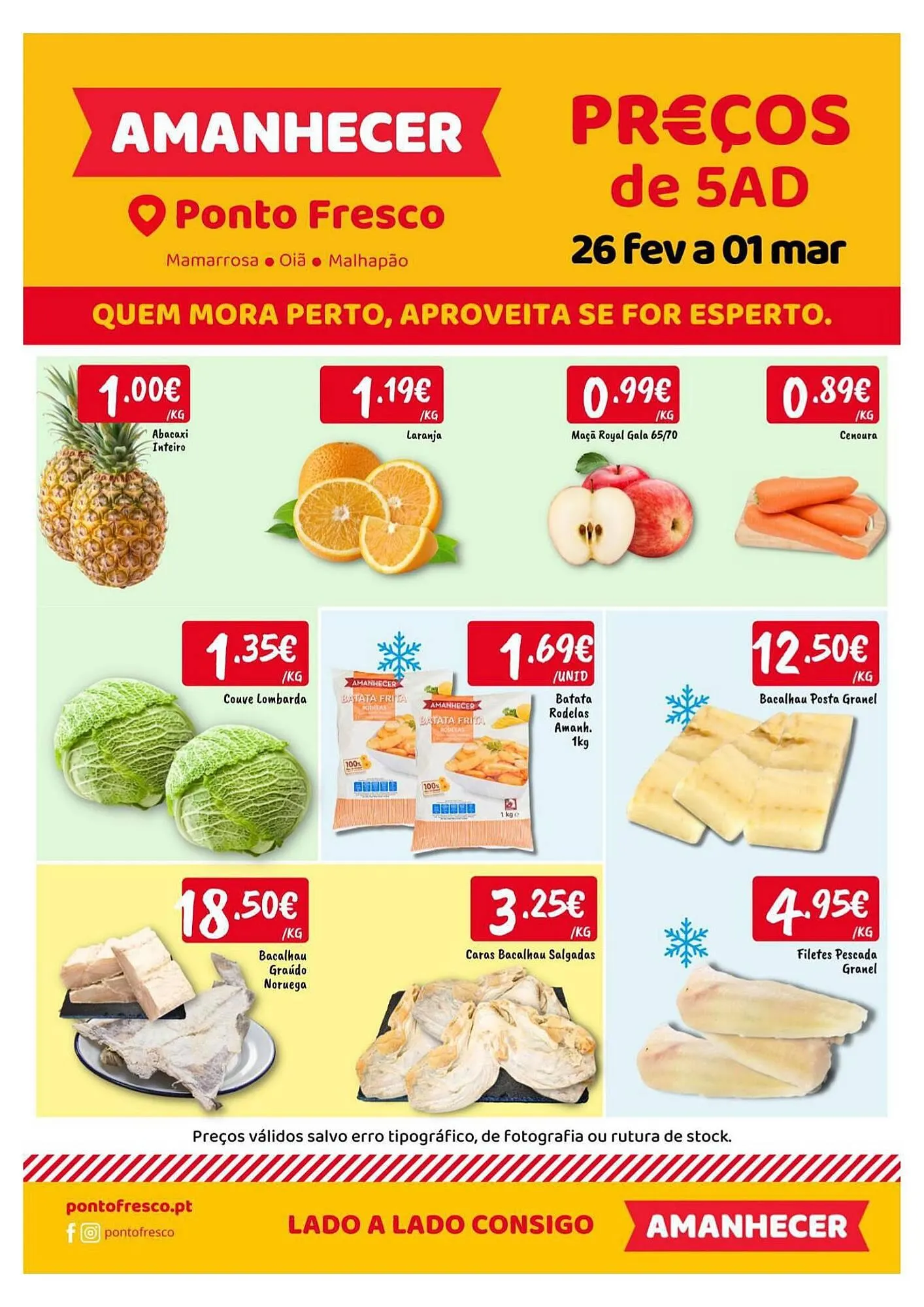 Folheto Folheto Ponto Fresco de 26 de fevereiro até 1 de março 2026 - Pagina 1