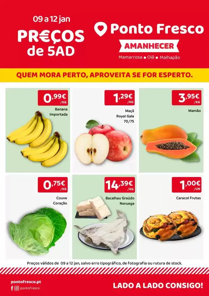 Folheto Folheto Preços de 5ª a Domingo de 9 de janeiro até 12 de janeiro 2025 - Pagina 1