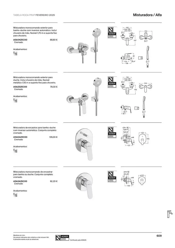 Folheto Soluções de Banho  de 6 de janeiro até 31 de dezembro 2025 - Pagina 611