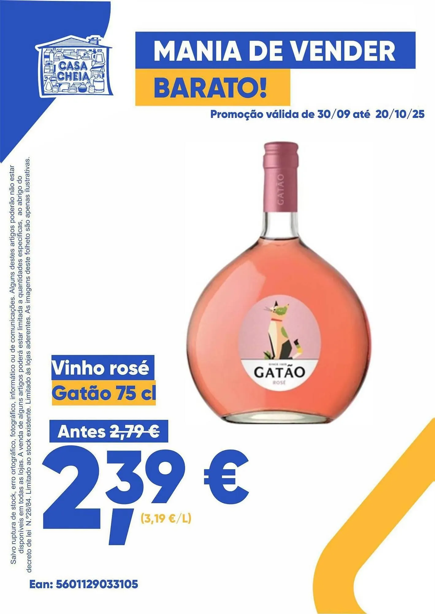 Folheto Folheto Casa Cheia de 30 de setembro até 20 de outubro 2025 - Pagina 1