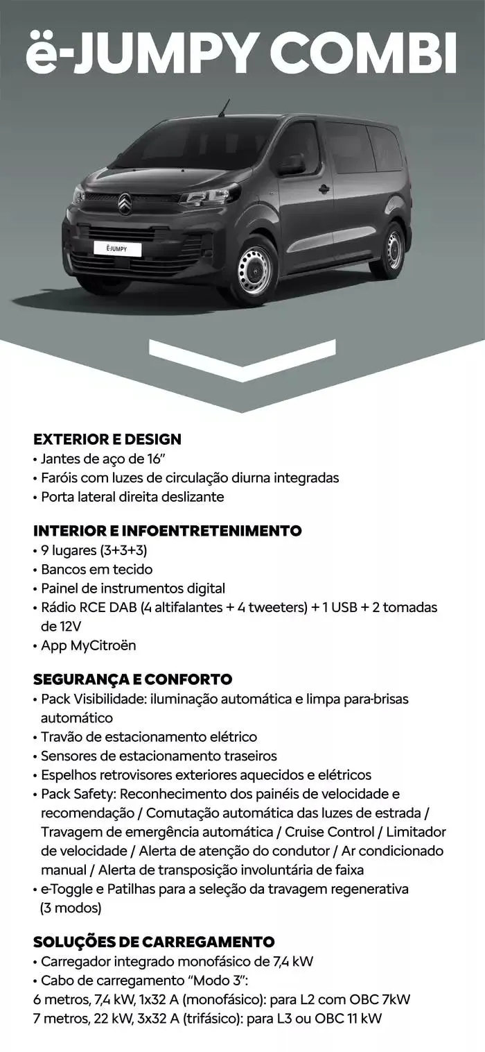Folheto Citroen New ë-SpaceTourer de 18 de novembro até 18 de novembro 2025 - Pagina 12
