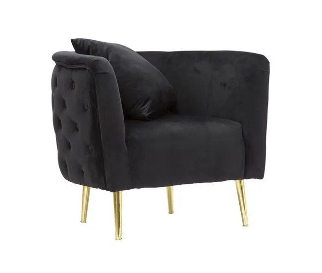 Cadeira de Braços MF305, Metal, Preto