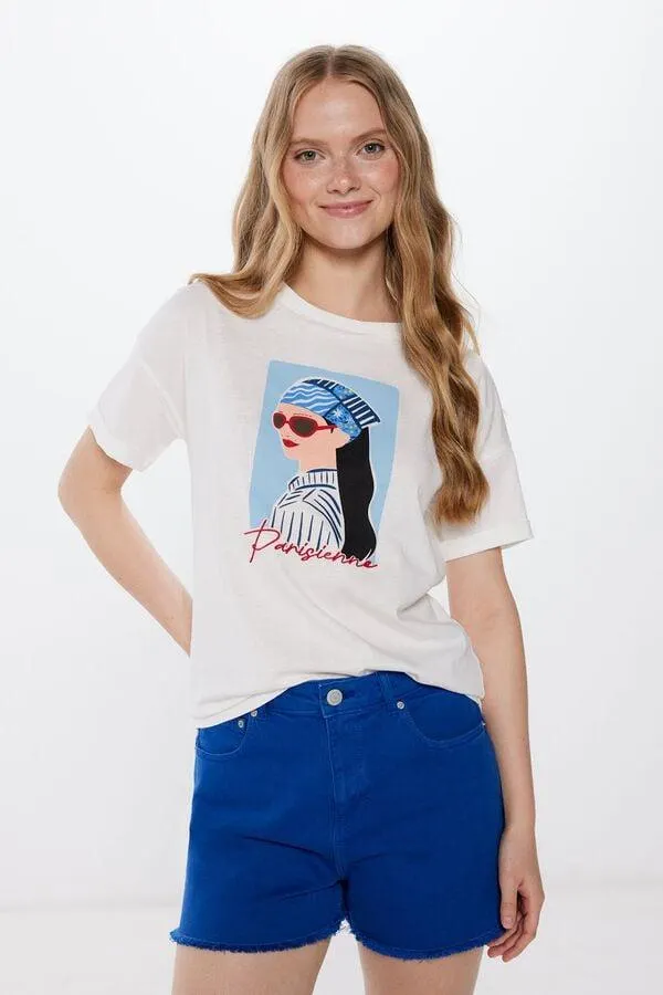 Camiseta Gráfica Manga Vuelta