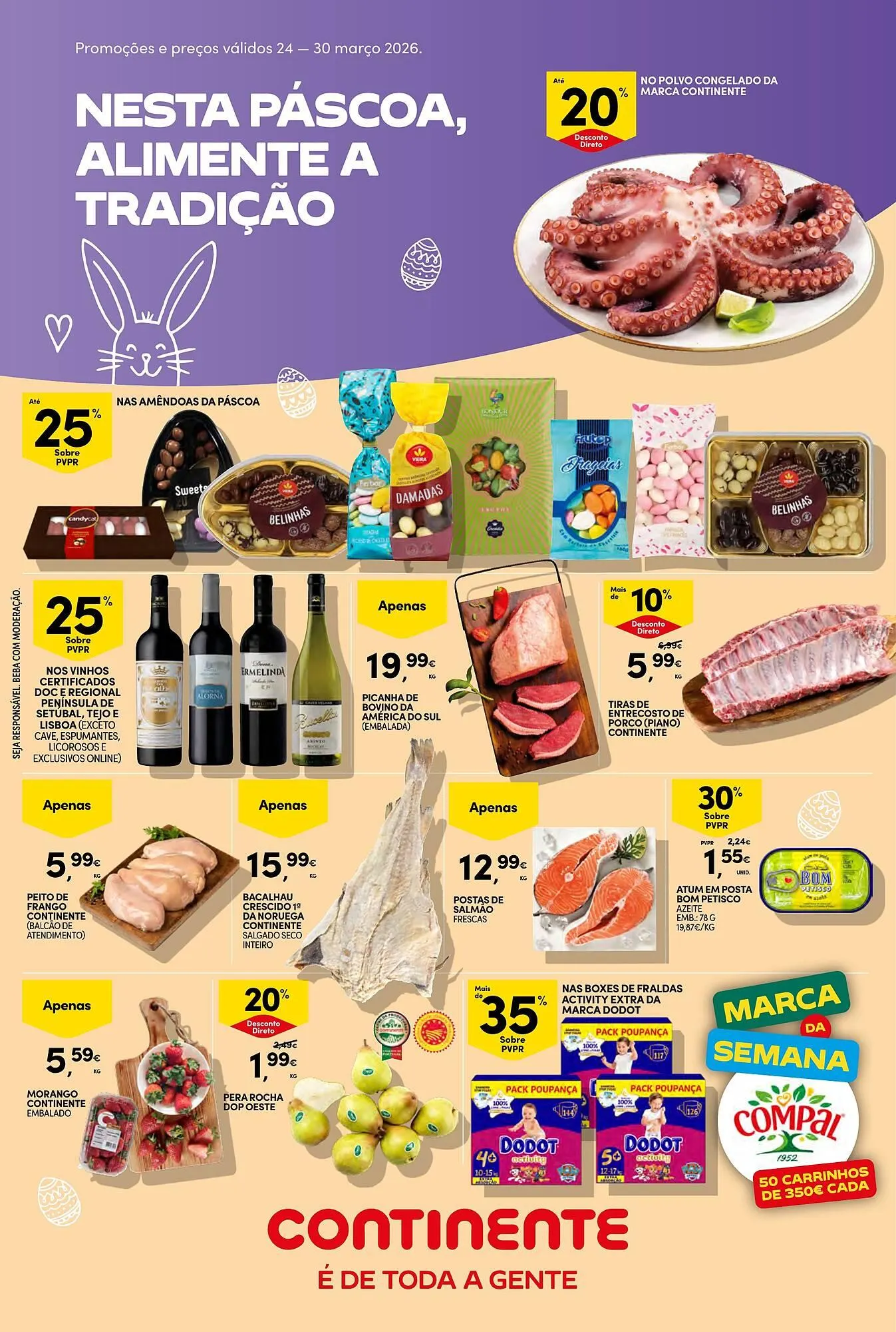 Folheto Folheto Continente Bom dia de 24 de março até 30 de março 2026 - Pagina 1